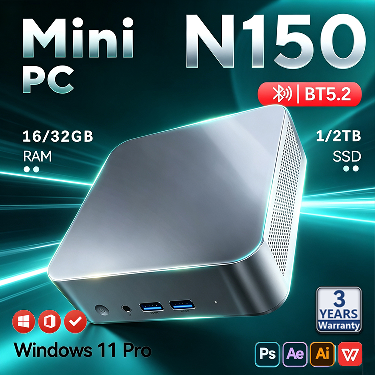 Pc Gaming Sultan - Мини-ПК Intel N150 2026 года, портативный