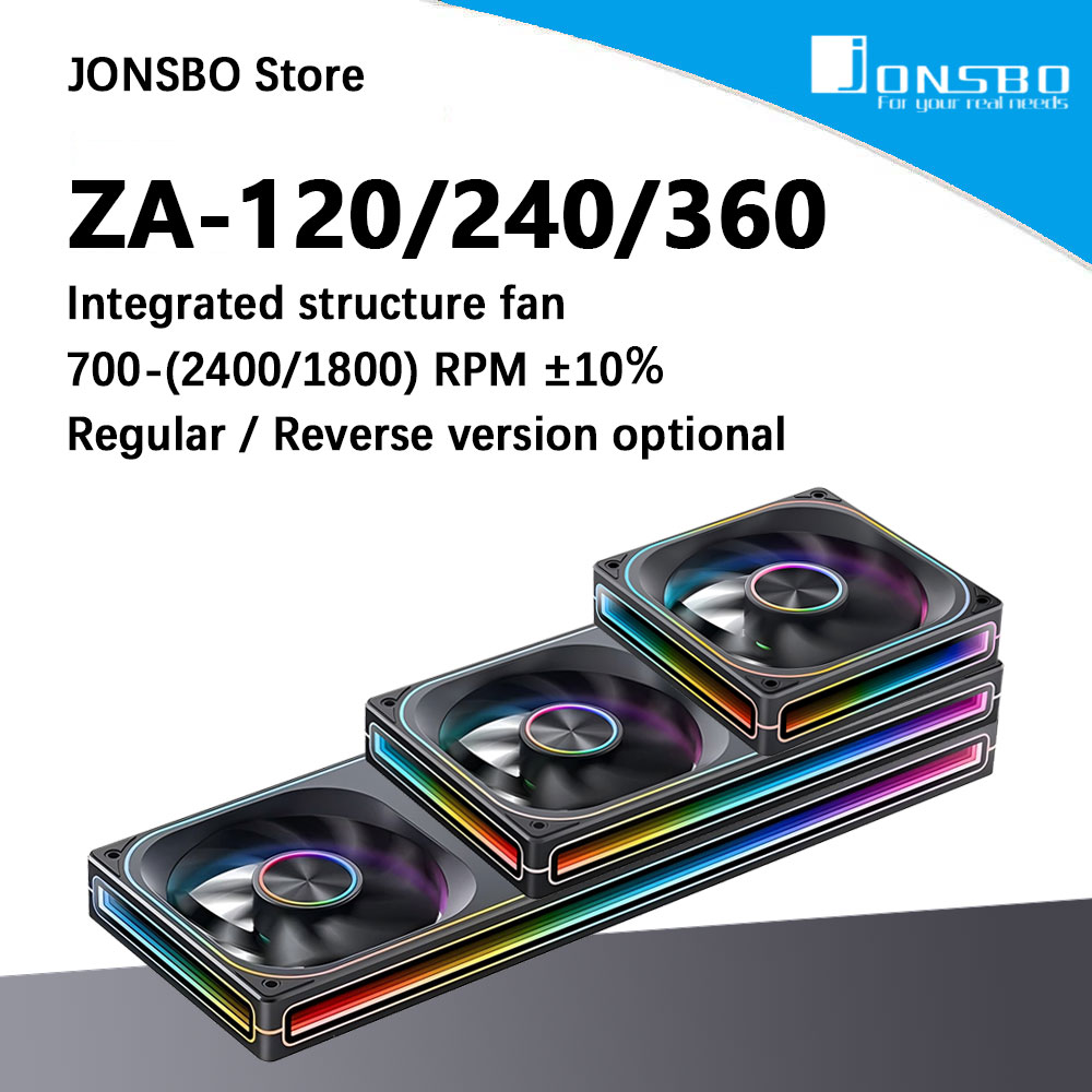 Argb Case Fan - JONSBO ZA-120/240/360 ARGB 12/24/36 см вентилятор