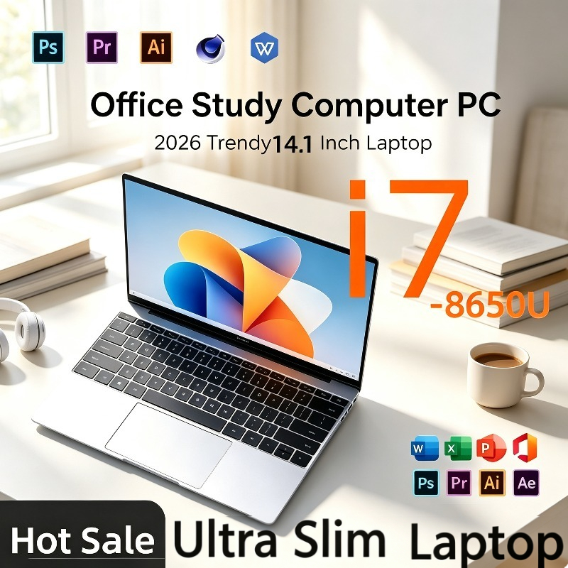 Pc Gaming Intel Core I7 - Ультратонкий 14,1-дюймовый ноутбук, 32 ГБ DDR4,