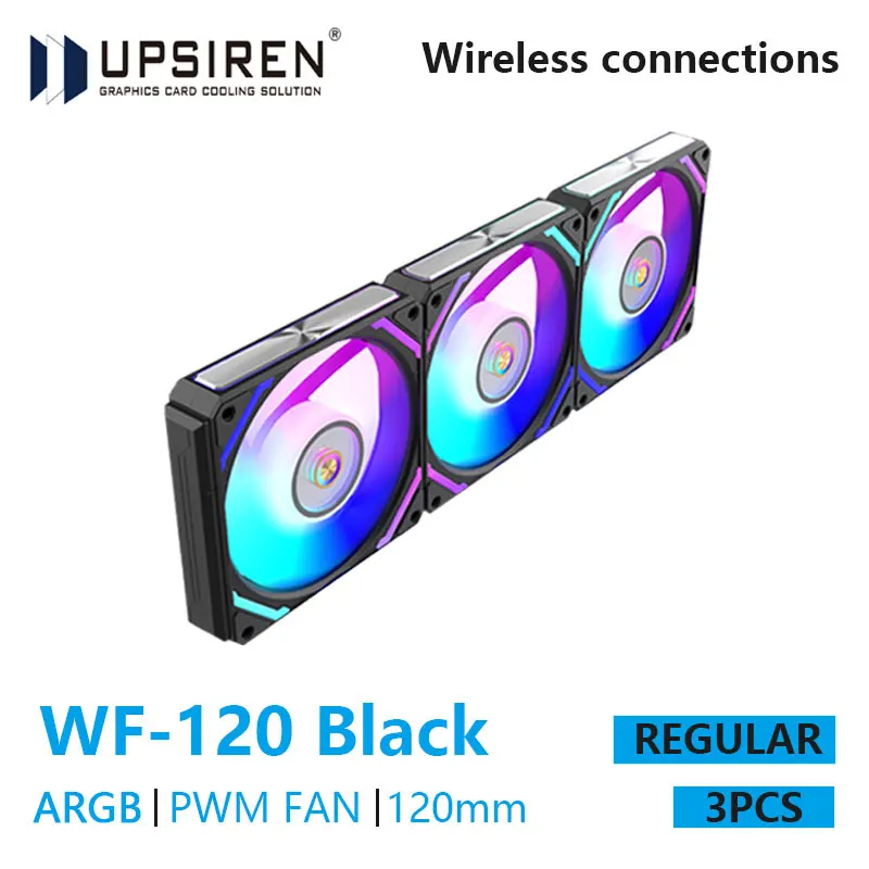 Argb Case Fan - UPSIREN WF-120 ARGB PWM 3 шт.