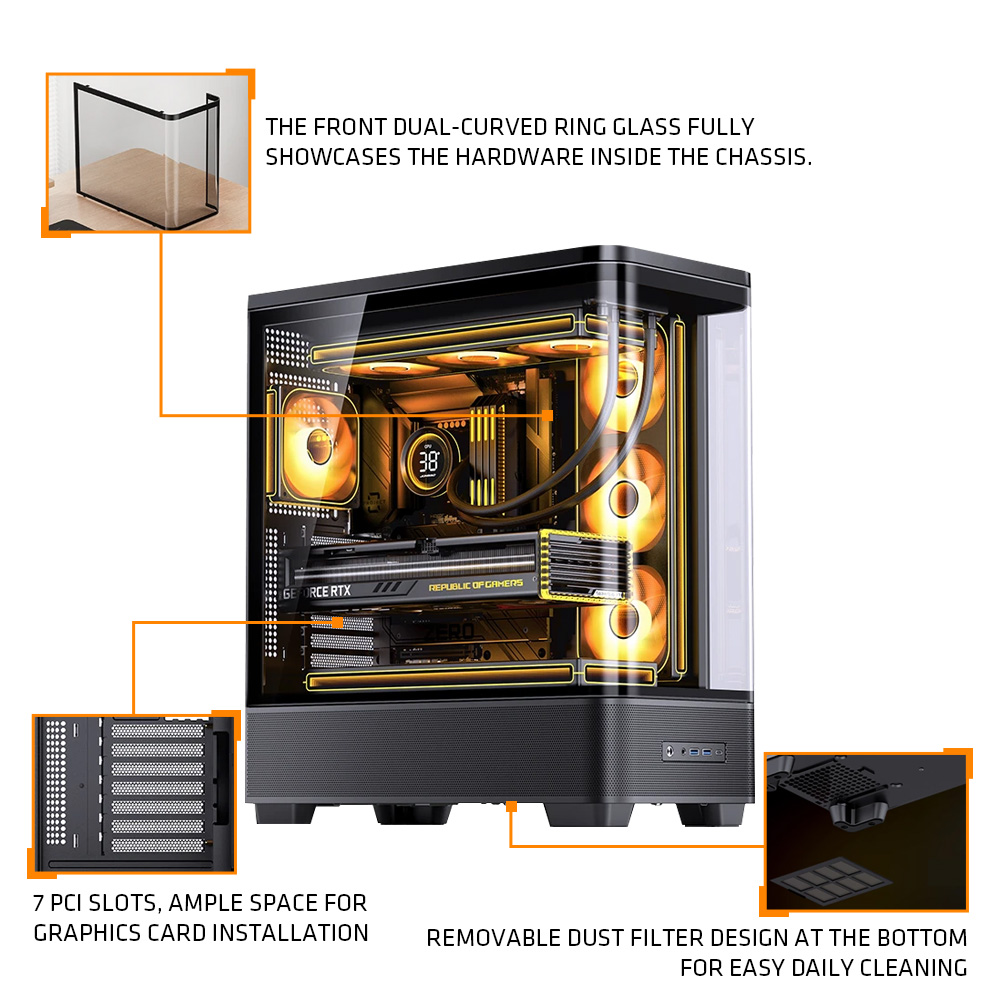 Корпус для ПК JONSBO TK-5 белы – обзор и цена Pc Gaming Jonsbo