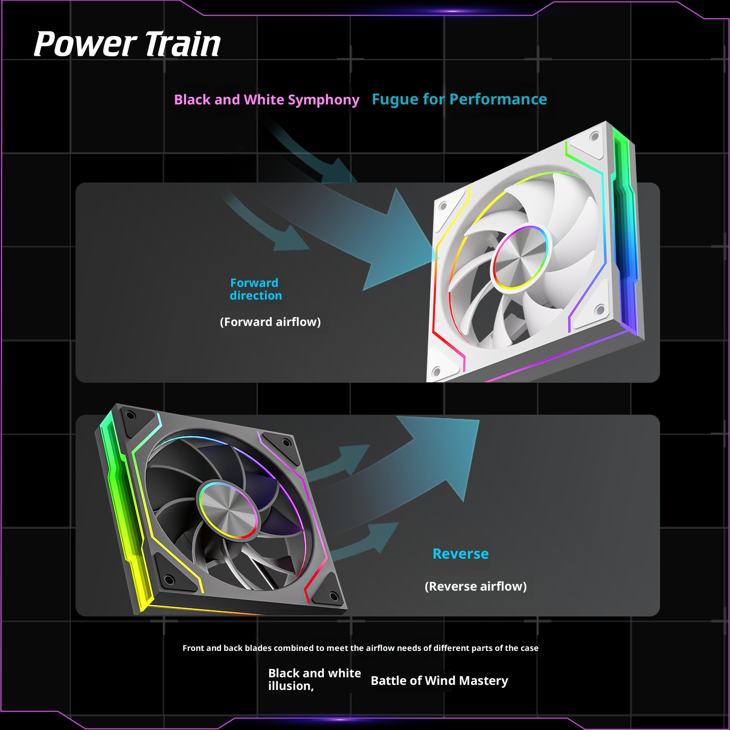 Power Train PRISM 9 PRO Вентил – обзор и цена Argb Case Fan