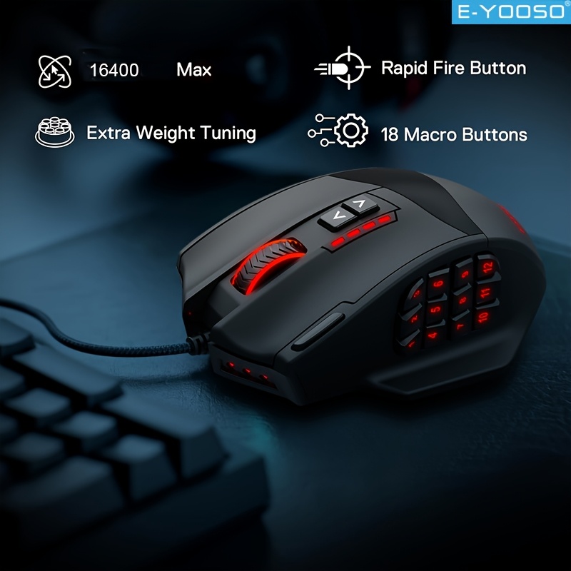 Проводная игровая мышь E-YOOSO – обзор и цена Mouse Bungee Holder
