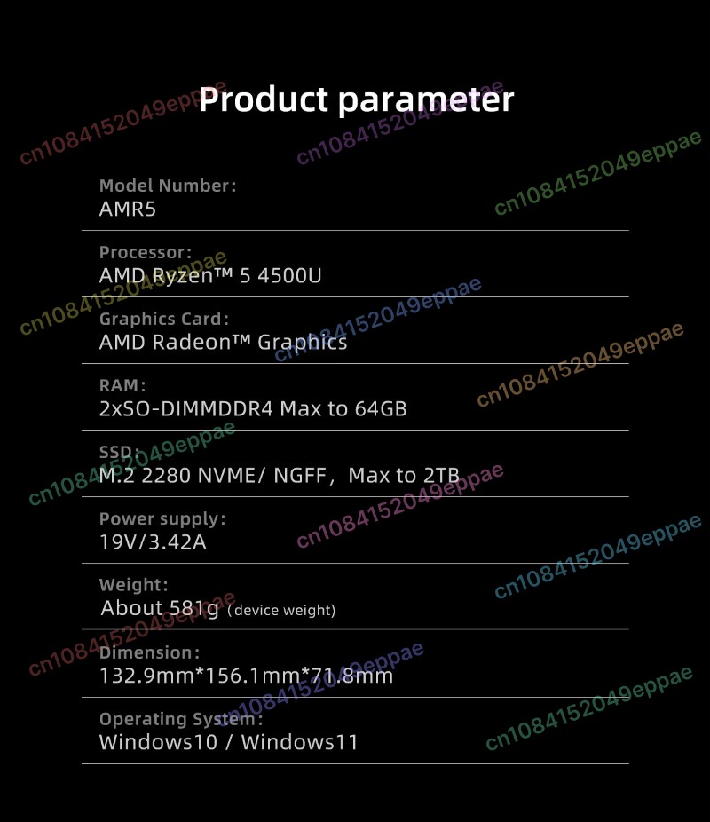 Портативный мини-ПК, настраива – обзор и цена Pc Gaming Ryzen 5