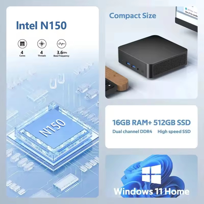 Портативный мини-ПК Intel N150 – обзор и цена Pc Gaming Sultan