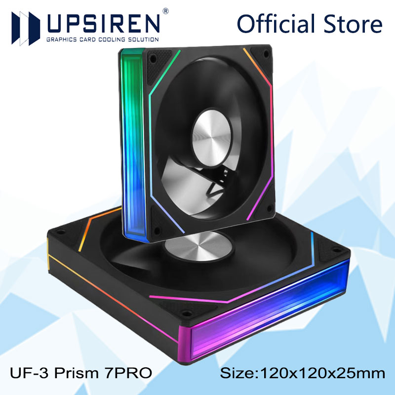 UPSIREN UF-3 Prism 7PRO Вентил – обзор и цена Argb Case Fan